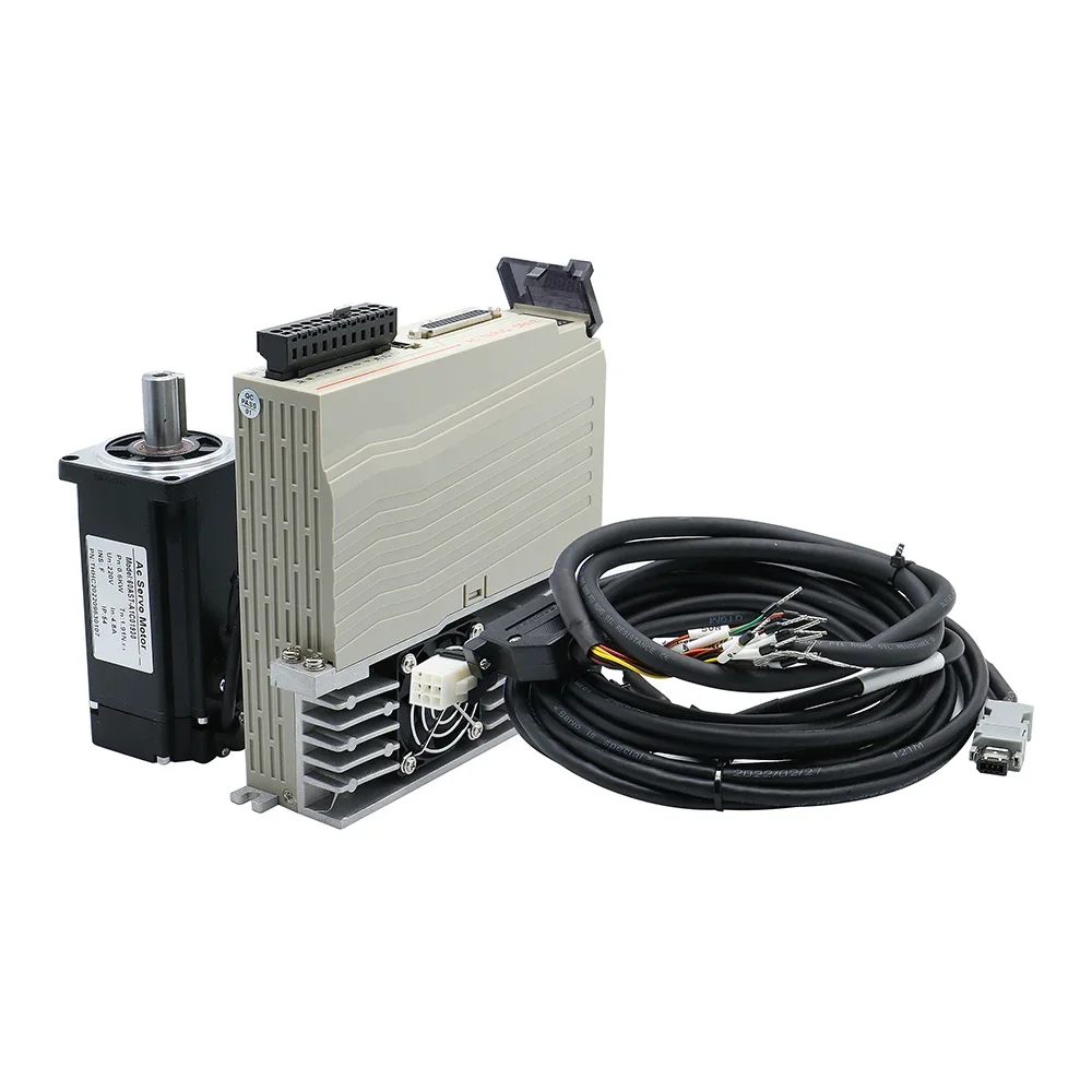 Kit de servo motor CA com codificador magnético absoluto 17bit, T3D, 15A, 20A Driver para gravador CNC, 60 80 AST, 400W, 600W, 750W, 1KW