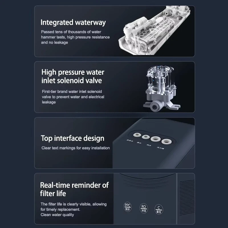 Wholesale 3 Stages Manufacturer Kitchen Reverse Osmosis Purifier Home Use Under Sink Water Filter System