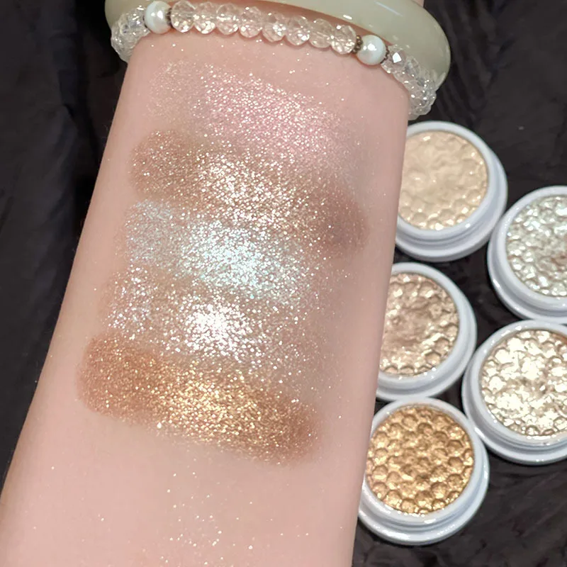 Paleta de sombras de ojos con diamantes, sombra de ojos con purpurina preciosa, resaltador brillante, sombra brillante, Cowherd Weaver, maquillaje de ojos para niñas