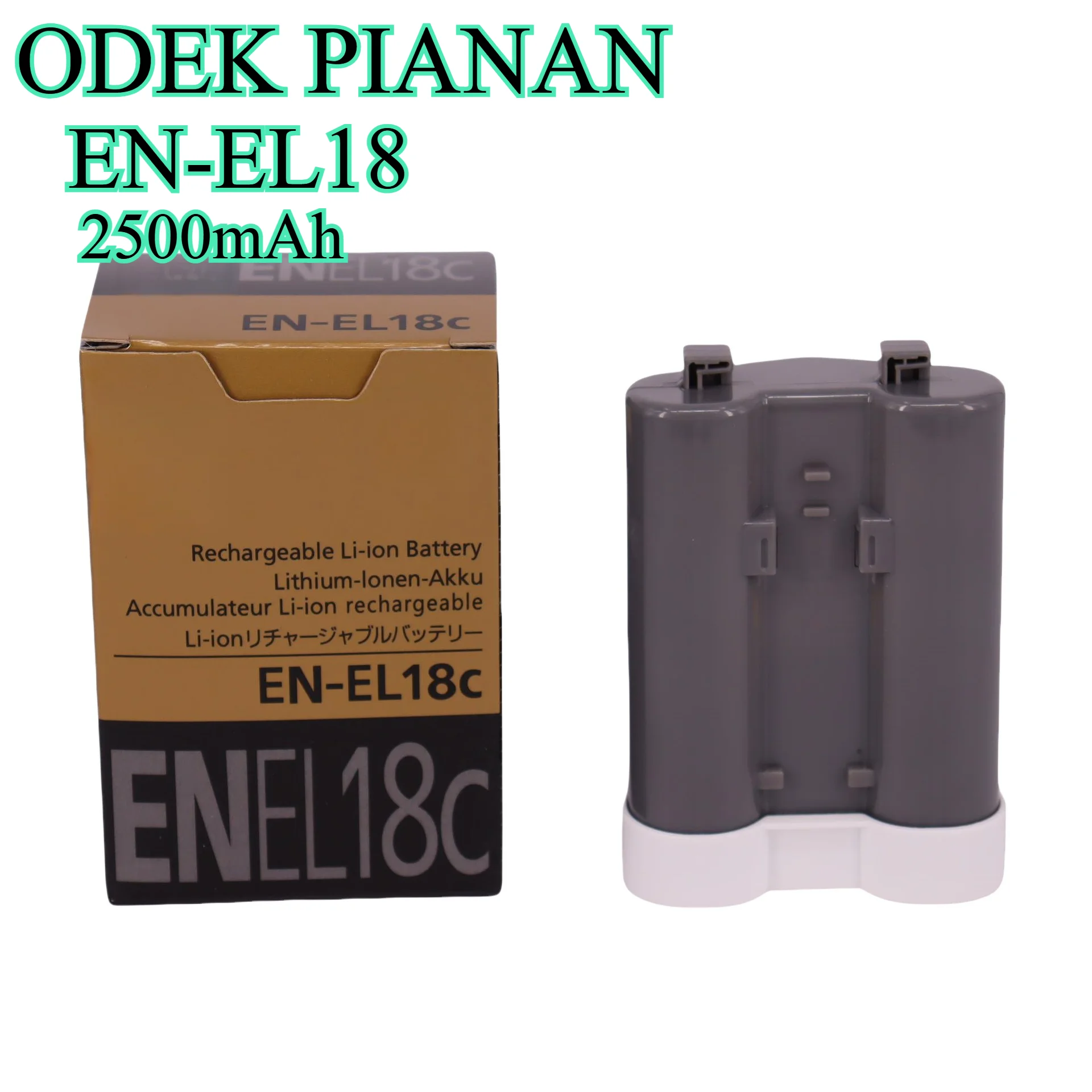 2500mAh EN-EL18 Replacement Battery for Nikon D4/D5/D6 High-End DSLR - Professional Li-ion Power  Compatible with EL18