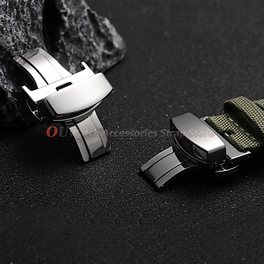 10mm 12mm 14mm 16mm 18mm 20mm 22mm Edelstahl Schmetterlingsverschluss Uhrenarmband-Schließe Faltschließe Uhrenarmbänder Zubehör – Detail 7