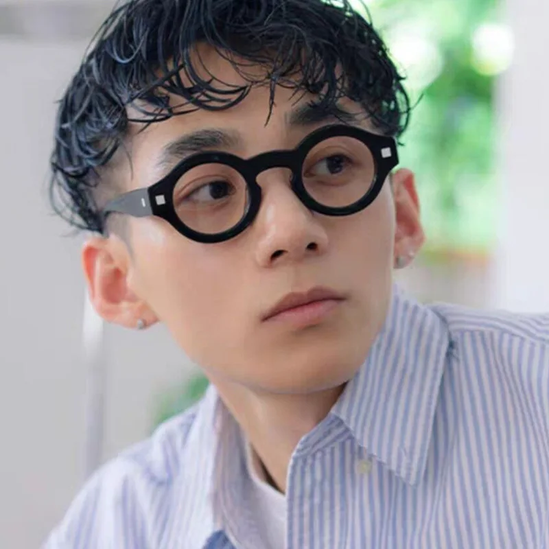 نظارات شمسية مستديرة صغيرة عتيقة للرجال والنساء ، أزياء نسائية ، ظلال مصمم علامة تجارية فاخرة ، أوكولوس لونيت ، UV400