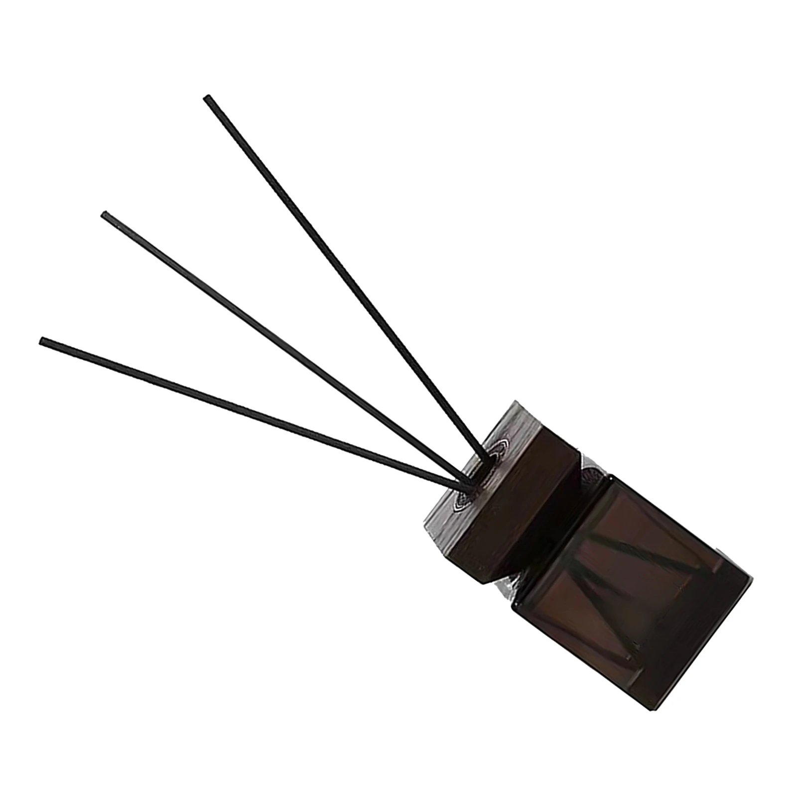 

1 set Empty Diffuser Bottle Black Aromatherapy Wooden Cap Rattan Fragrance Oil Holder Home Scent Diffuser Container