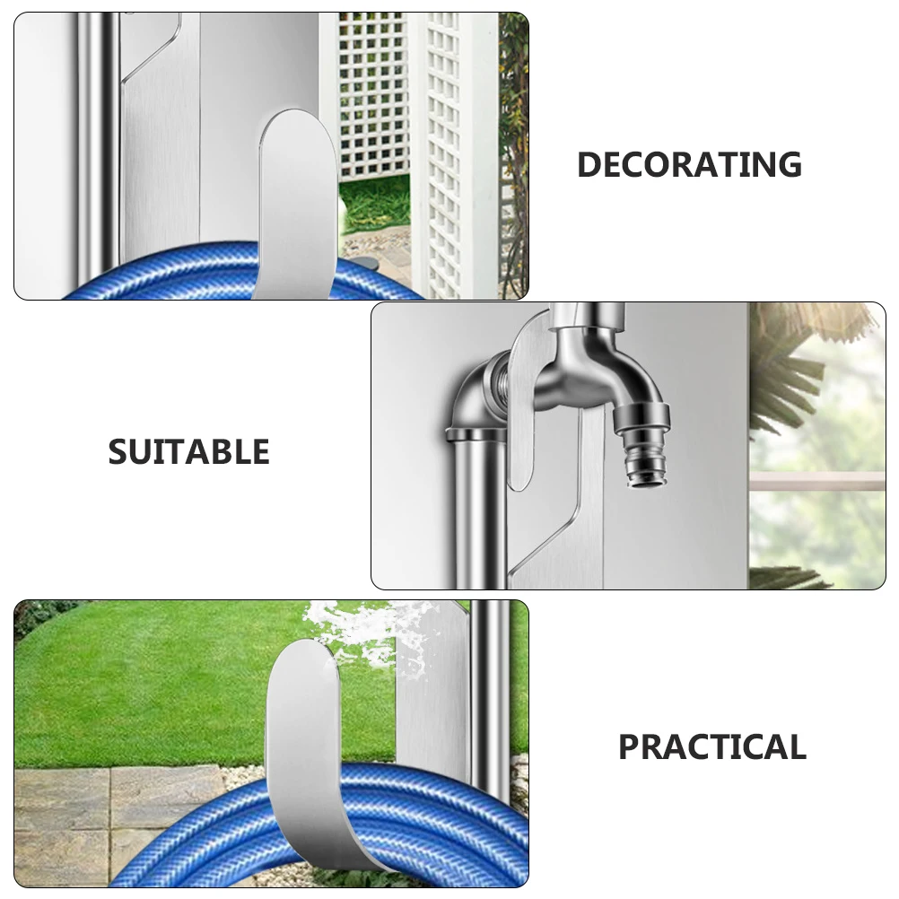 

Stainless Steel Hose Hanger Durable Water Pipe ganizer Strong Load Capacity Garden Storage Hook Outdoor Wire Holder