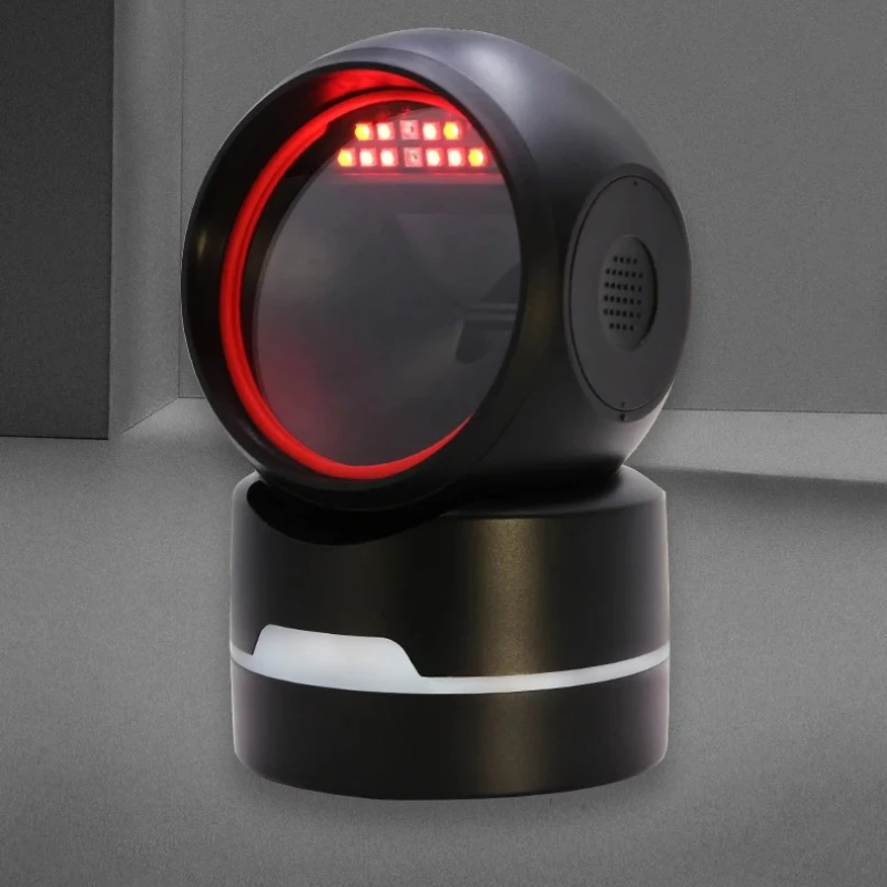 

Настольный USB-проводной считыватель штрих-кодов Hands-Free, платформа сканера QR-кода, автоматическое сканирование, сканер штрих-кода 1D 2D