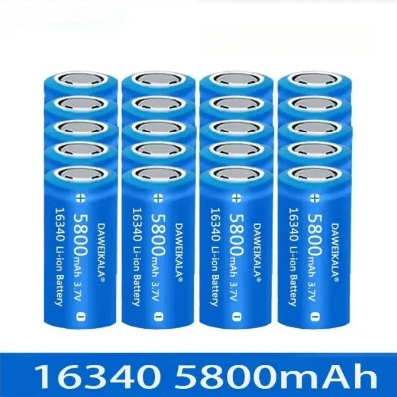 Original 16340 CR123A 3.7V Li-ion Rechargeable Battery with Charger, for Flashlights, Laser Sights, Solar Lights & More