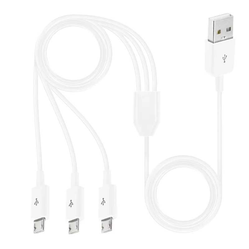 Micro USB Splitter Cables Simultaneous Data Transfer and Charging Cable Drop Shipping