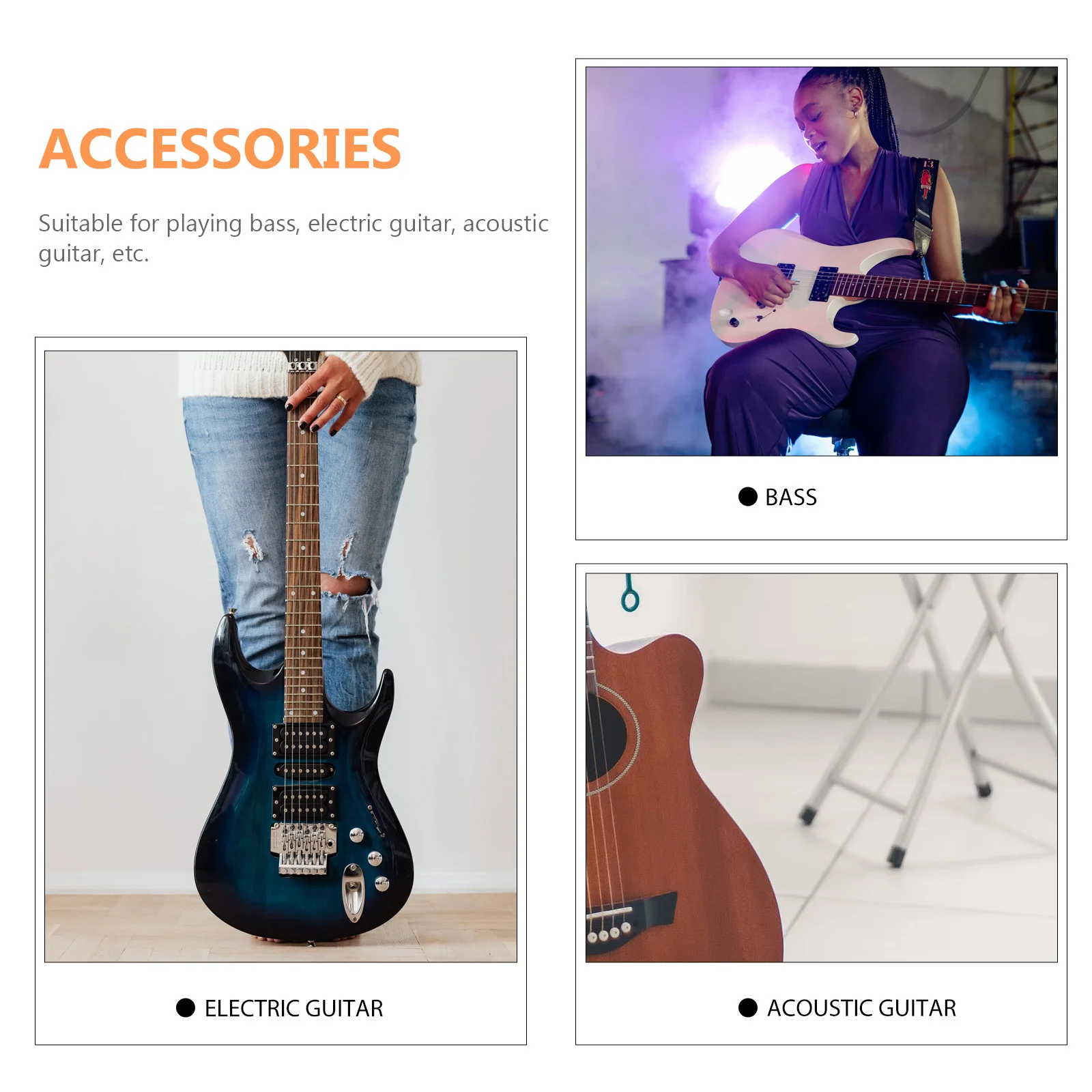 

2pcs Small Guitar Pick Ukulele Electric Bass Stringed Instrument Plectrums Professional Playing Accessories Ergonomic Durable