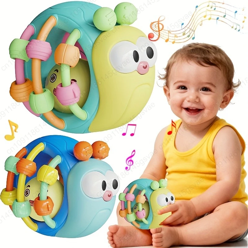 Baby Toy Catch Ball Bendy Baby Walker Rattles Develop Intelligence Ball 0-12 Months Plastic Bell Rattle Doll