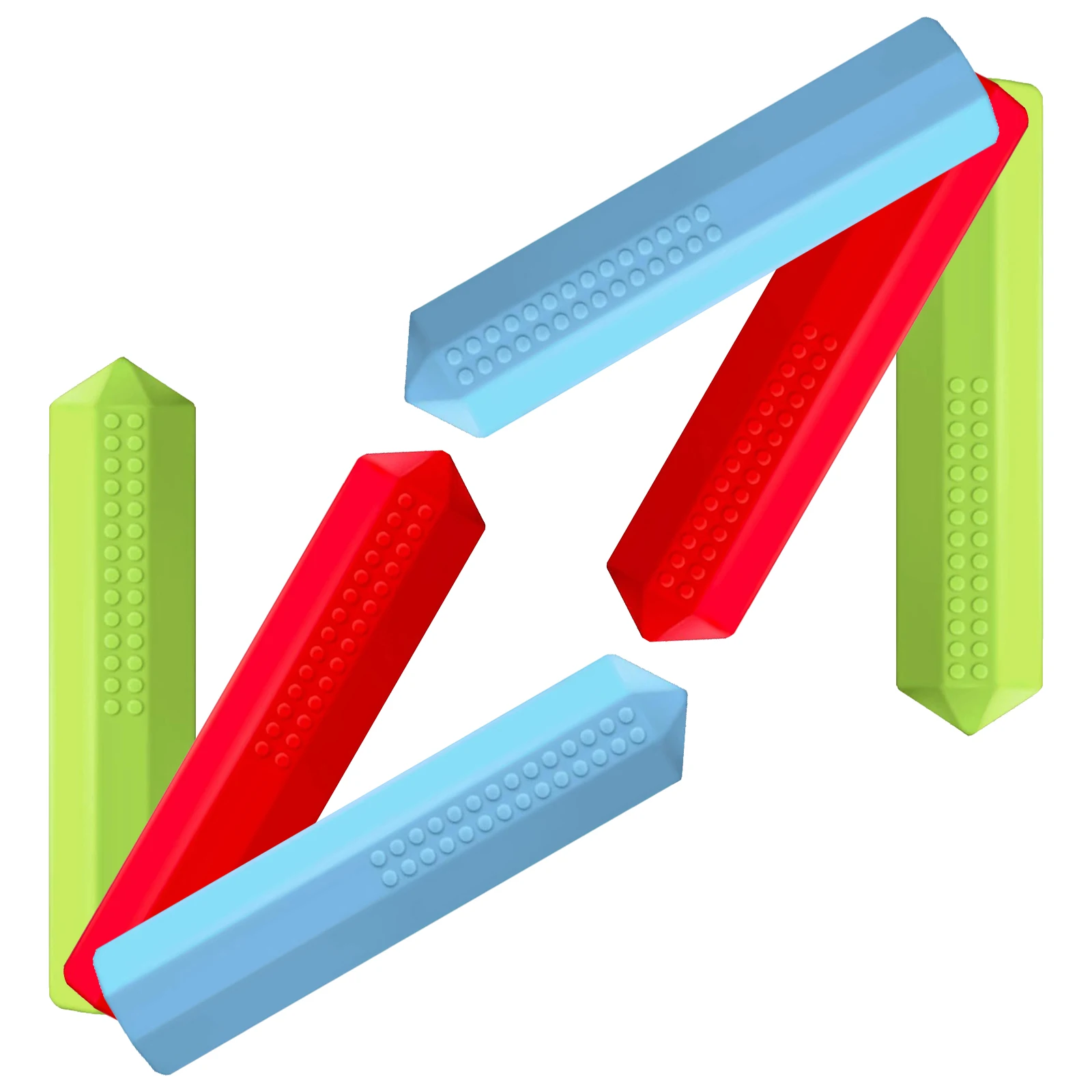 6pcs Silicone Pencil Cover Sensory Chew Pencil Topper For Autism Tactile Therapy Aid Durable Universal Fit Protective Cap For