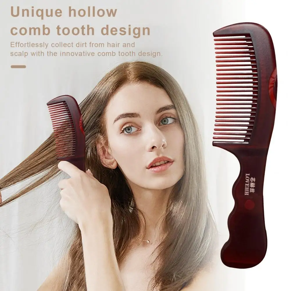 Dandruff Relief Comb Scalp Care Brush Scalp Care Comb for Dandruff Relief Itching Reduction with Self-cleaning Hollow Tooth