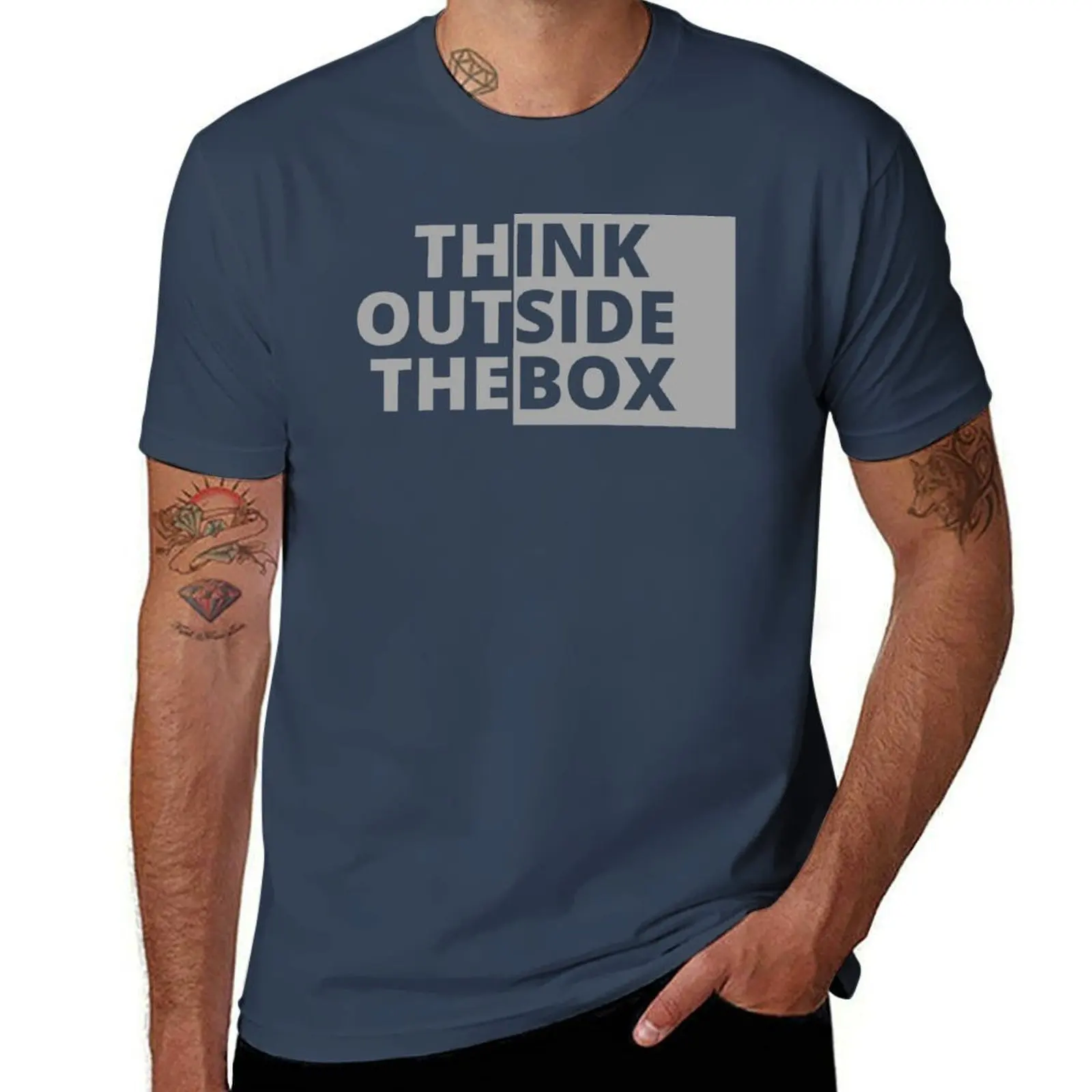 

Think outside box the T-Shirt Soft Touch Basic Cotton T-Shirt