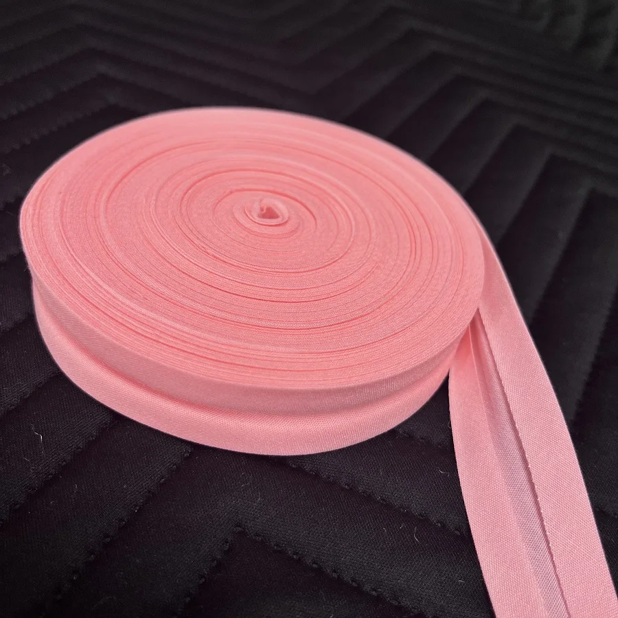 

20mm Polyester Bias Binding Tape - Single Fold Solid Color Ribbon, Sewing Trimming DIY Tailoring Accessories for Crafts
