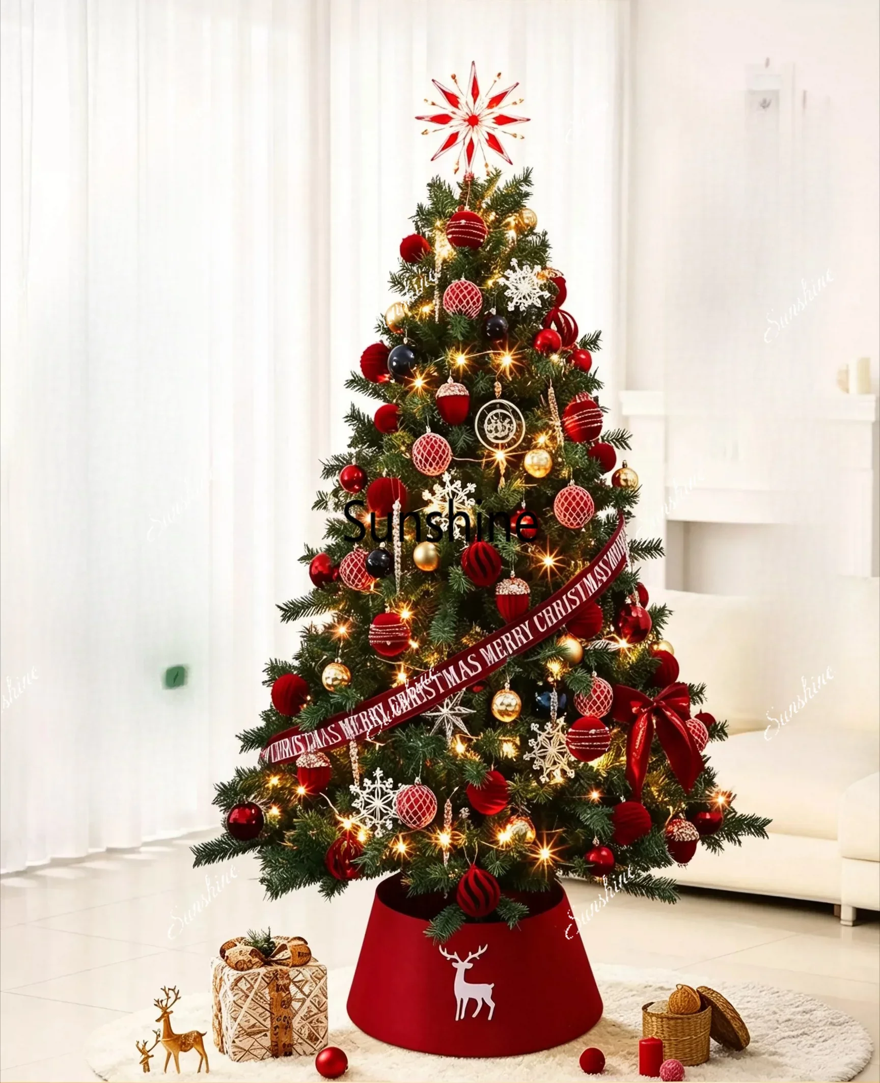 Christmas tree home living room simulation ornamentT*