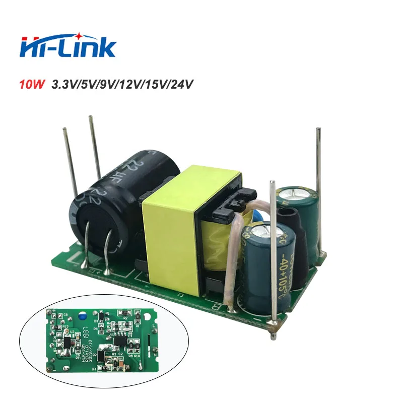 Original HLK-10M05L 5pcs/lot Open Frame AC DC Converter 5v 10w 2A Step Down Switch Power Supply Module for Intelligent Household