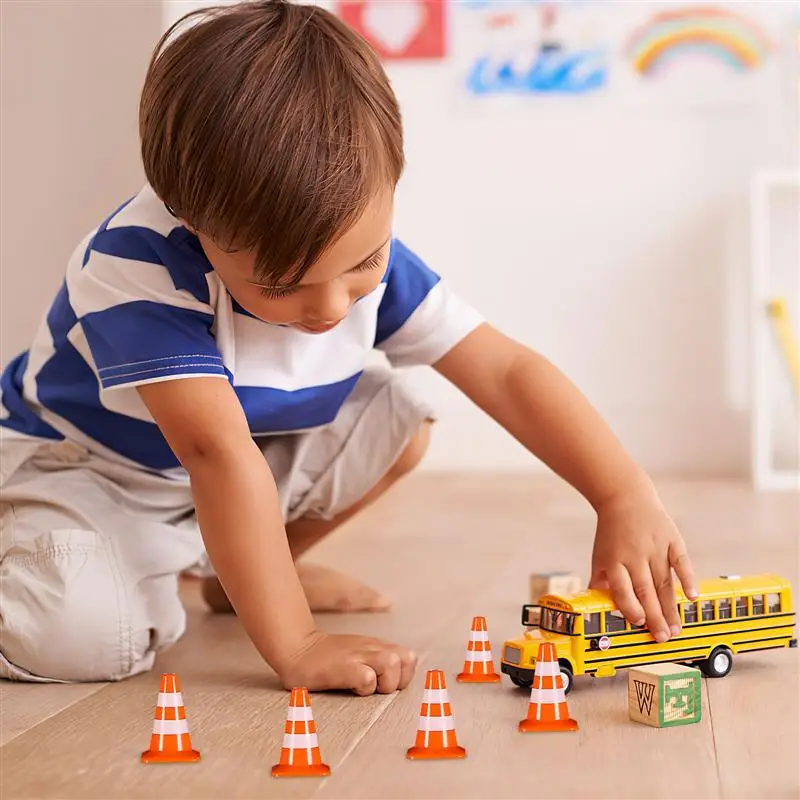 Traffic Road Cones Miniature Traffic Toys Construction Miniatures Construction Toys Miniature Traffic Signs Model Traffic Cones