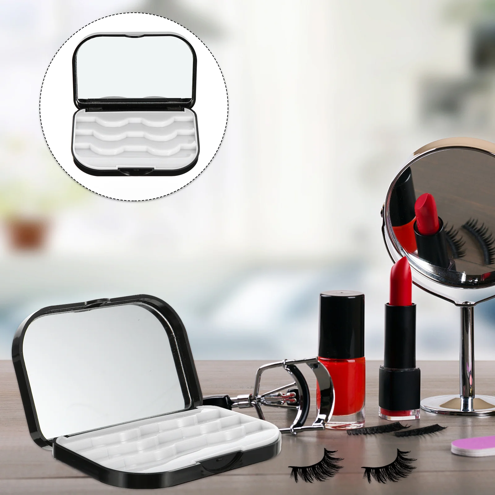 Eyelash Storage Box Magnetic Case False Container Holder Plastic Organizer Packaging