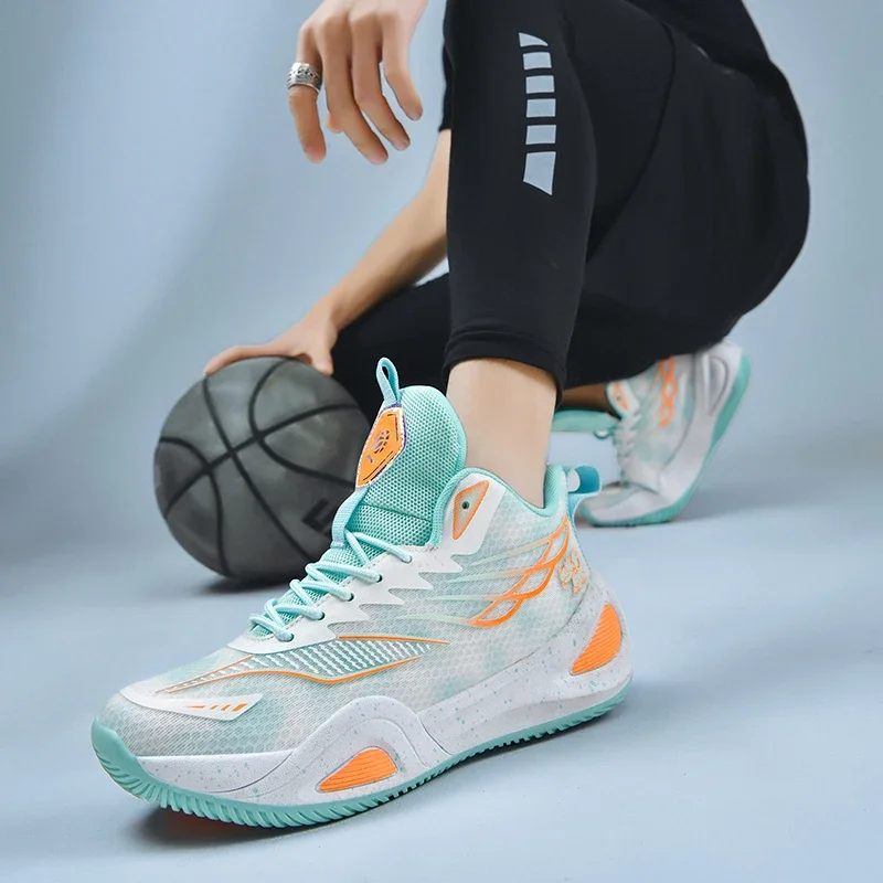 Herren-Basketballschuhe, Damen-Unisex-Outdoor-Sportschuhe, atmungsaktive Trainer, leichte, rutschfeste, hochwertige Sportschuhe – Detail 6