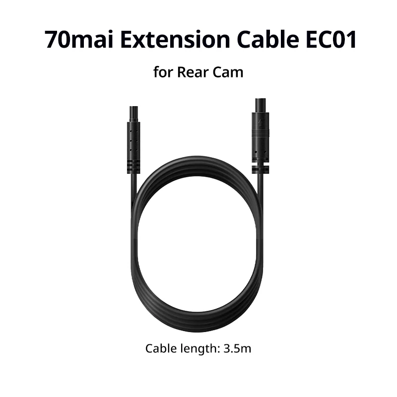 70mai Rear Cam Extend Cable EC01, 70mai Power Cable Type-C Port, micro USB Port