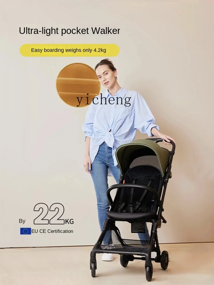 Tqh Baby Baby Walking Tool Lightweight Folding Stroller Baby Stroller Children's Simple Trolley