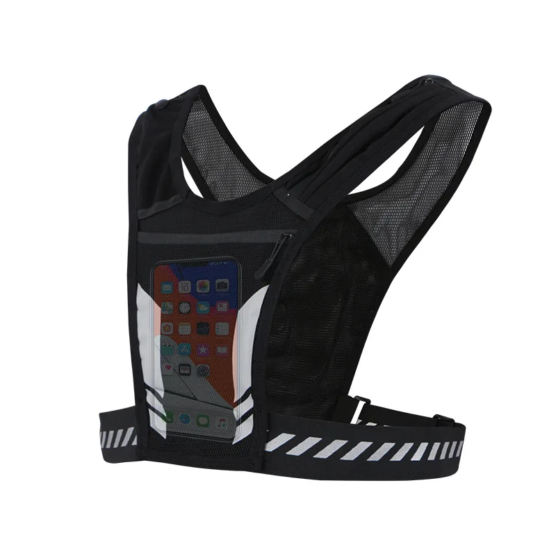 

1pcs Trail Running Hydration Backpack Ultralight Breathable Running Vest Phone Holder For Cycling Hiking Water Bottle Pocket