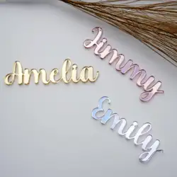 10pcs Personalised Wedding Setting Ideas Acrylic Laser Cut Place Names Cards Custom Wedding Table Bridal Shower Decor Name Cards