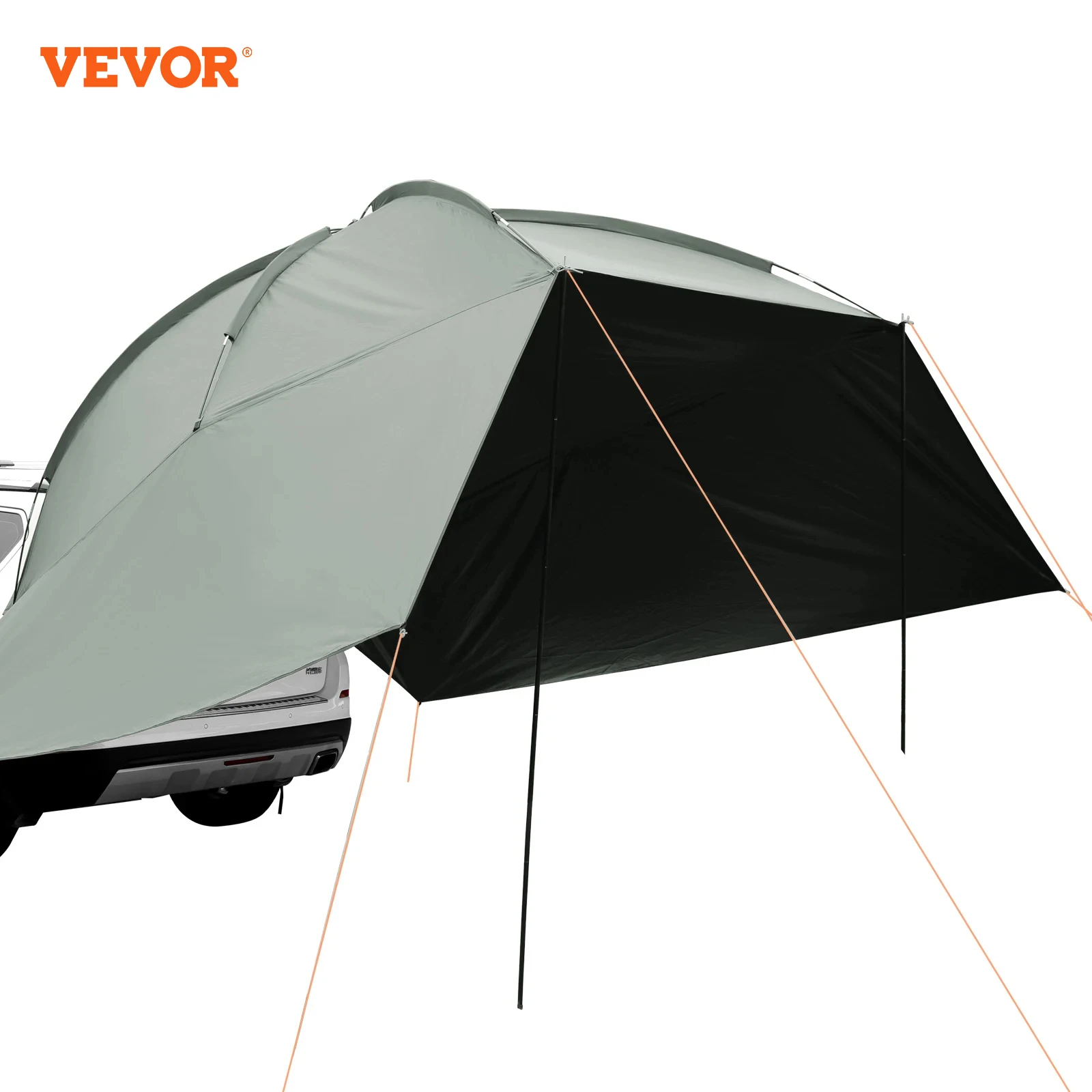 VEVOR Vehicle Awning Large Shade Coverage Car Awning PU2000mm UV50+ Car Awning Portable Storage Bag for Truck SUV Van Campers