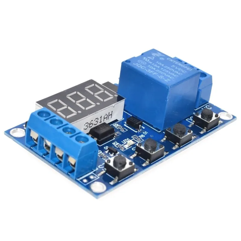1 Channel 5V Relay Module Time Delay Relay Module Trigger OFF / ON Switch Timing Cycle 999 minutes for Relay Board Rele