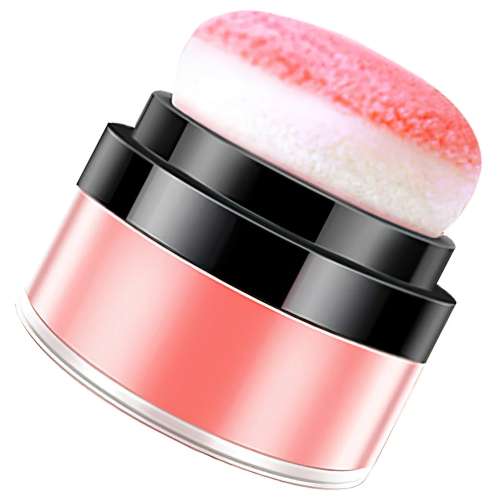 Mushroom Head Blush For Face Loose Powder Shimmer Cheeks Makeup Blush Long-Lasting Mineral