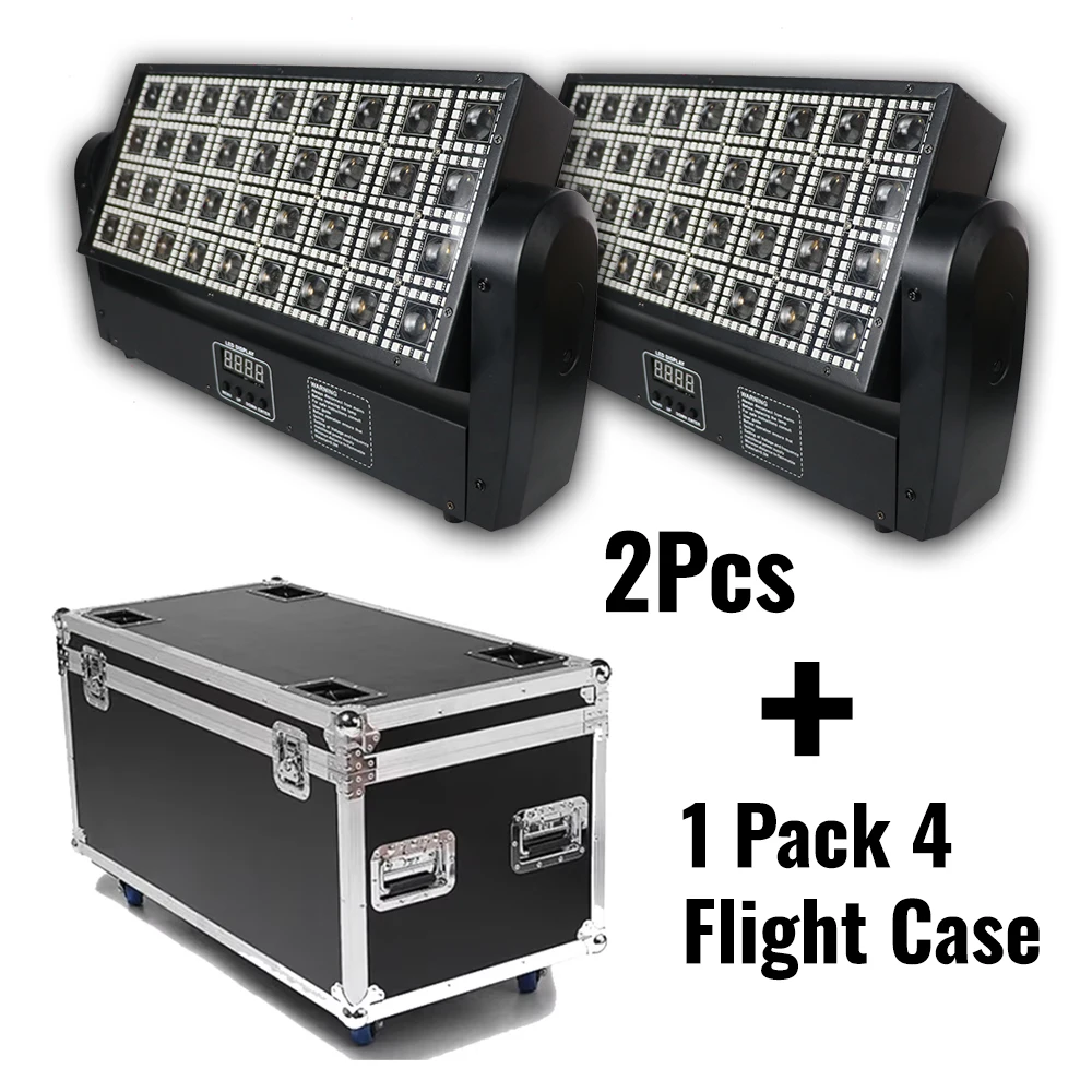 2Pcs/lot With 1 pack of 4 Flight Case YUER Light Stage Lighting 36X3W LED Swing Light  RGB 3in1 Bar KTV Disco Party LED Wash