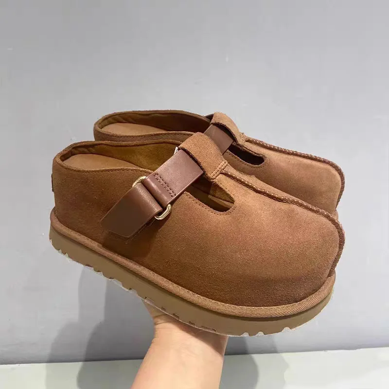 New Arrival Womens Shoes Luxury Genuine Leather Platform Slippers for Woman Comfort Casual Shoes Designer Shoes Zapatos De Mujer