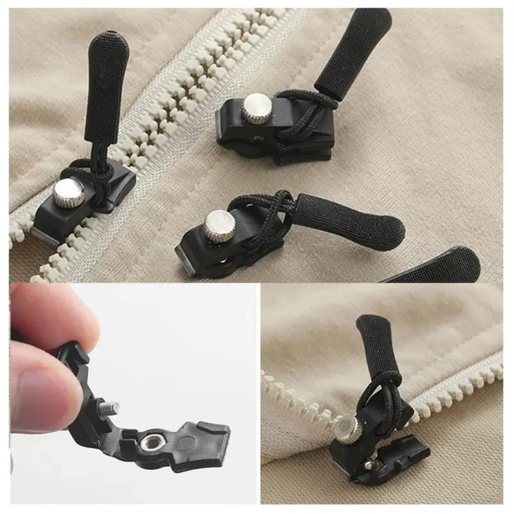 New 3 Different Size Zipper Repair Kit DIY Replacement Bad Buckle Zipper Head Removable Metal Instant Zipper Puller