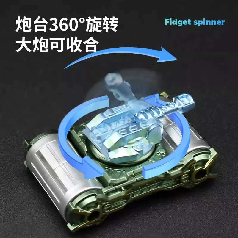 1 PC Mech Tank Armored Car Fidget Spinner Roller Puzzle Fingertip Gyroscope Transformed Adult Stress Relief Toys For Children