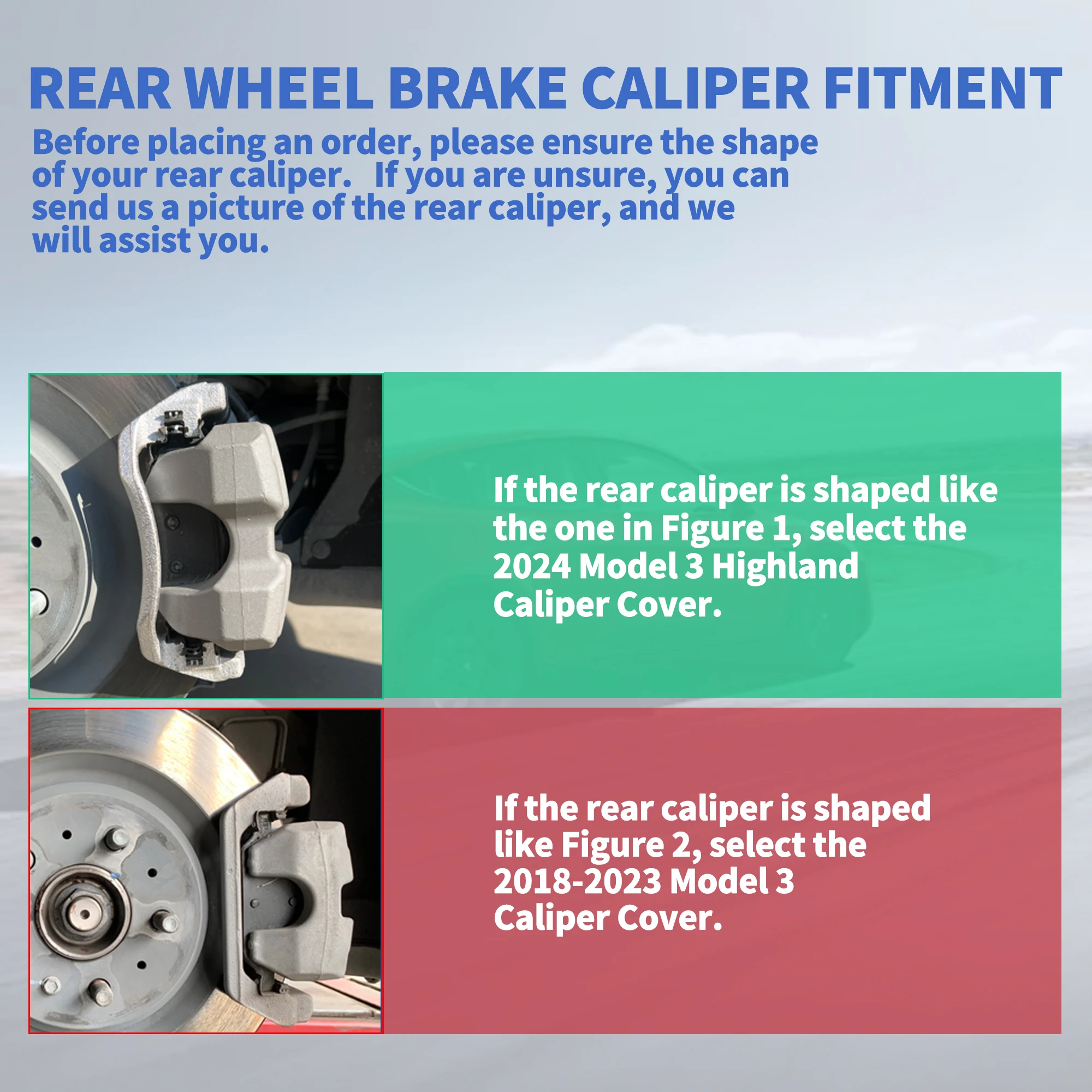 Fit For Tesla Model 3 Highland 2024 Brake Caliper Covers Aluminum Alloy 12 Colors