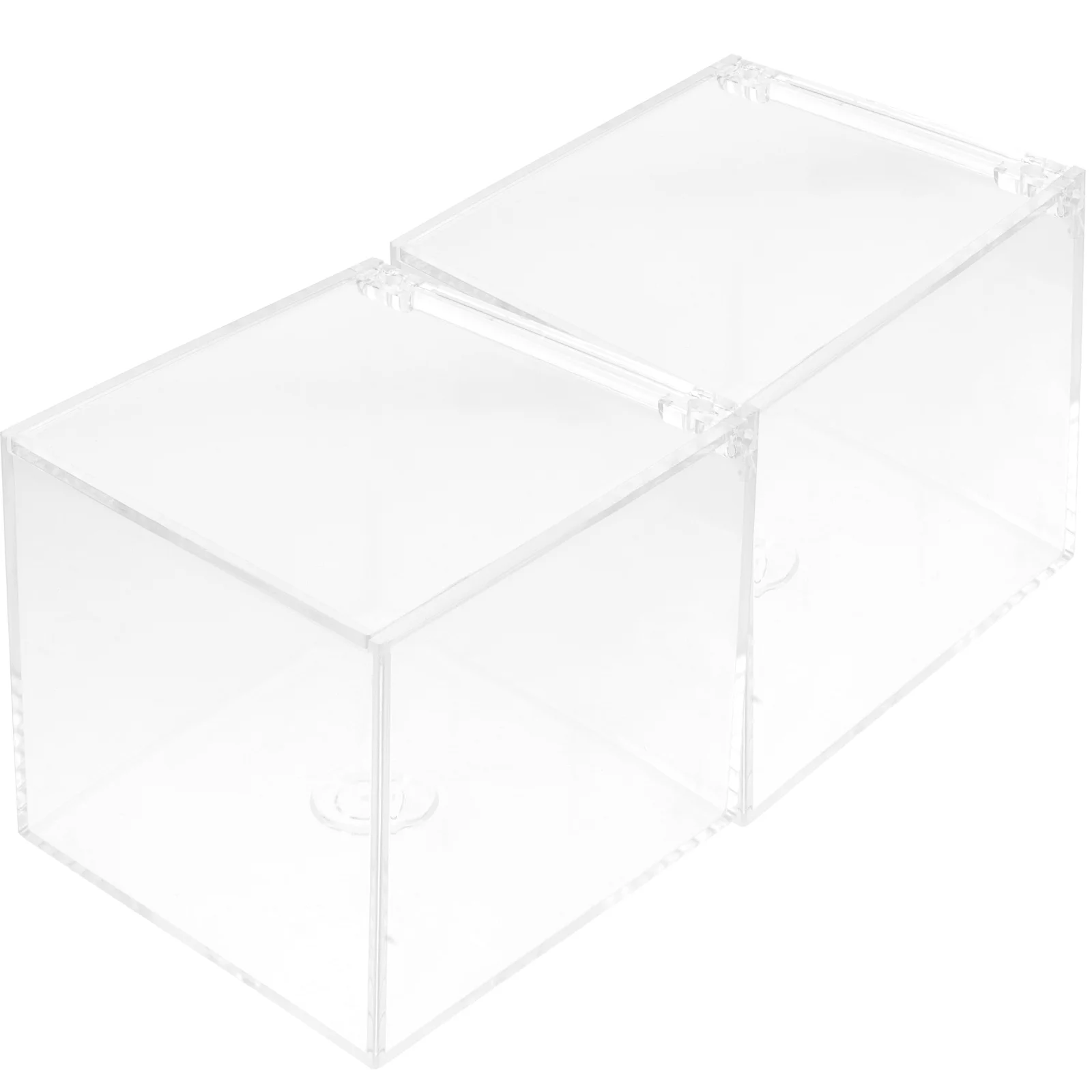 

2pcs Clear Candy Box Transparent Storage Container For Wedding Party Favor Boxes Jewelry Organizer Display Case
