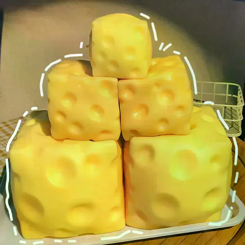 Extra Large Cheese Fidget Toy Giant Cheese Squeeze Slow Rising Antistress Toy Office School Home Soft