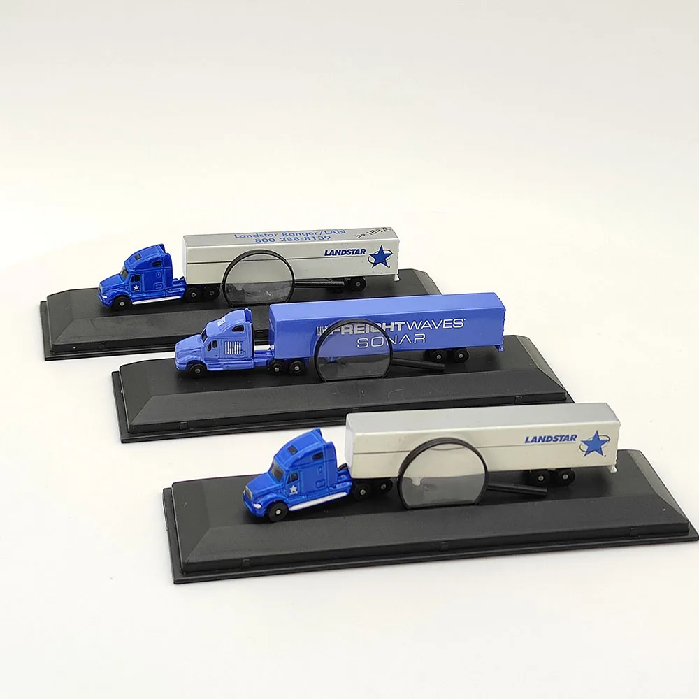 

Diecast 1/256 Scale FIRST GEAR FREIGHTLINER TRACTOR-TRAILERWITH DISPLAY CASE AND MAGNIFIER Alloy Car Model Collection Toy Gift