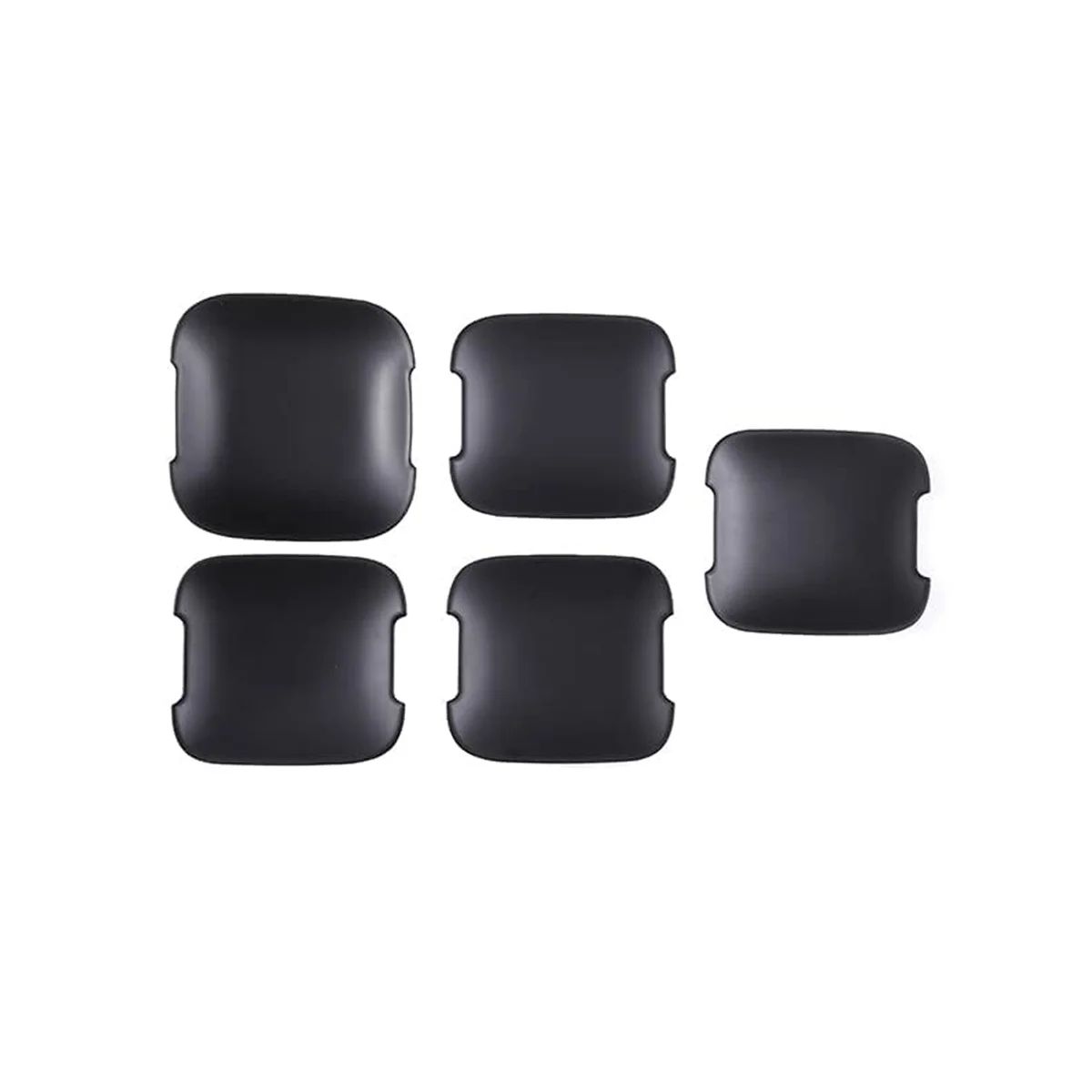 For Land Rover Defender 110 2020-2023 Car Outer Door Handles Cover Side Door Bowl Cap Trim Accessories ,5PCS Matte Black