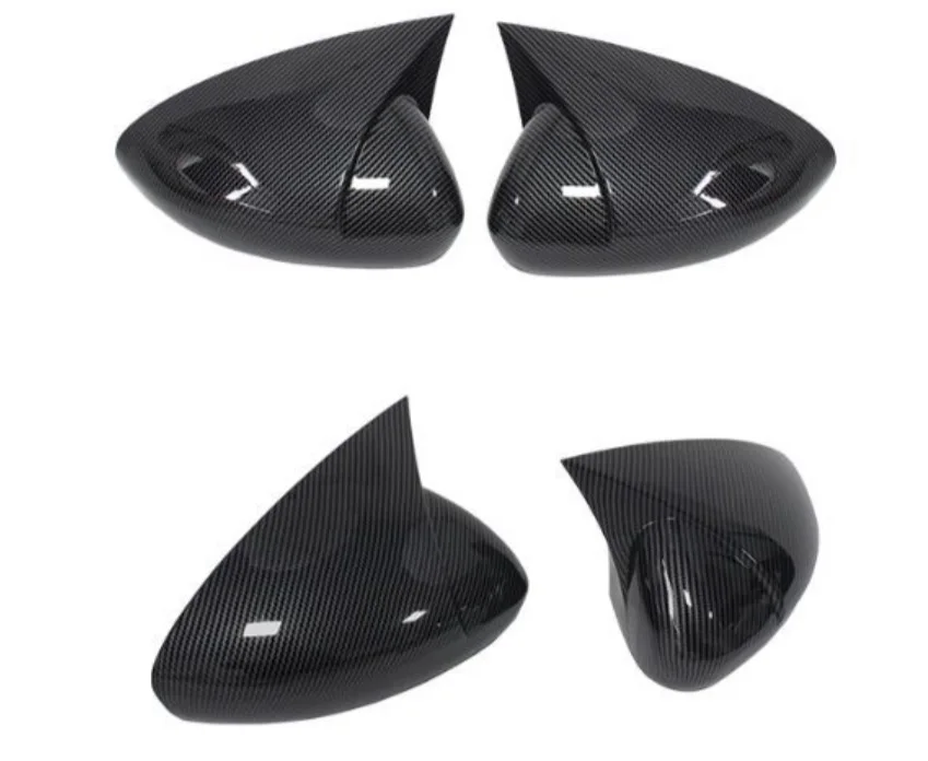 2X Horn Side Wing Mirror Cover Caps For FIAT TIPO EGEA 2015-2022 Rearview Mirror Cover Shell Case Trim Add On Car Accessories