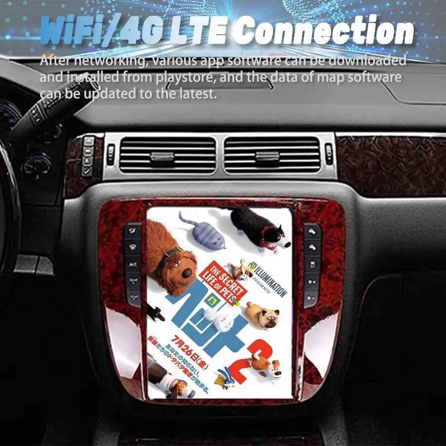 S 13inch Qled Screen For GMC Yukon Chevrolet Tahoe Silverado 2007-2014 Android Car Radio Player Carplay Stereo Tape Recorder