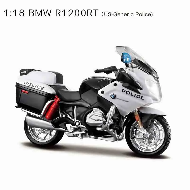 

Bburago 1:18 Bmw R1200 Rt полицейская модель мотоцикла, коллекция игрушек, подарок