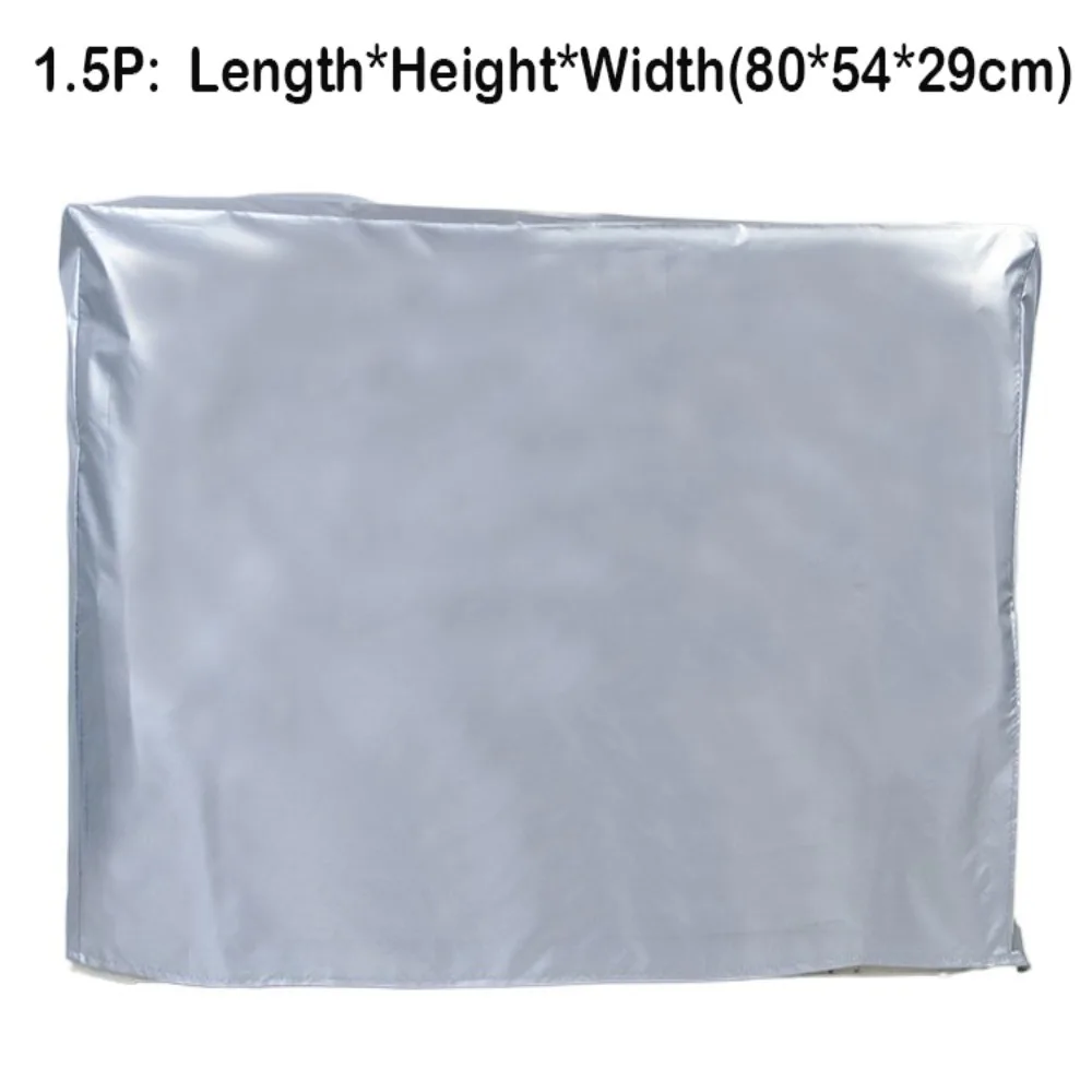 Dustproof Silver Air Conditioner Cover Multisize Waterproof Dust Cover Cleaning Bag Outdoor