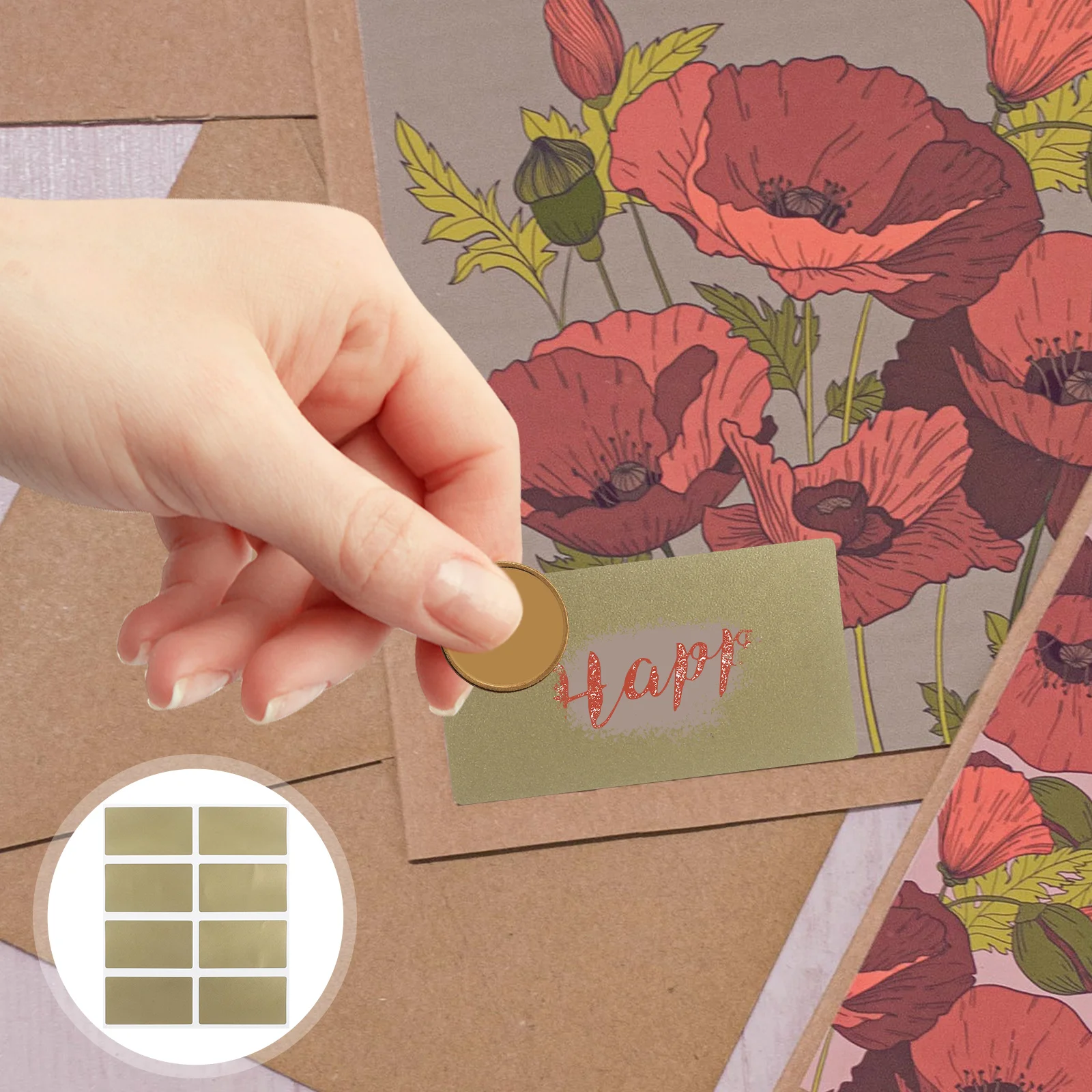 100 Pcs Scratch Card Stickers Party Game Scratch-off Peel and DIY Labels Cards Coating Prizes