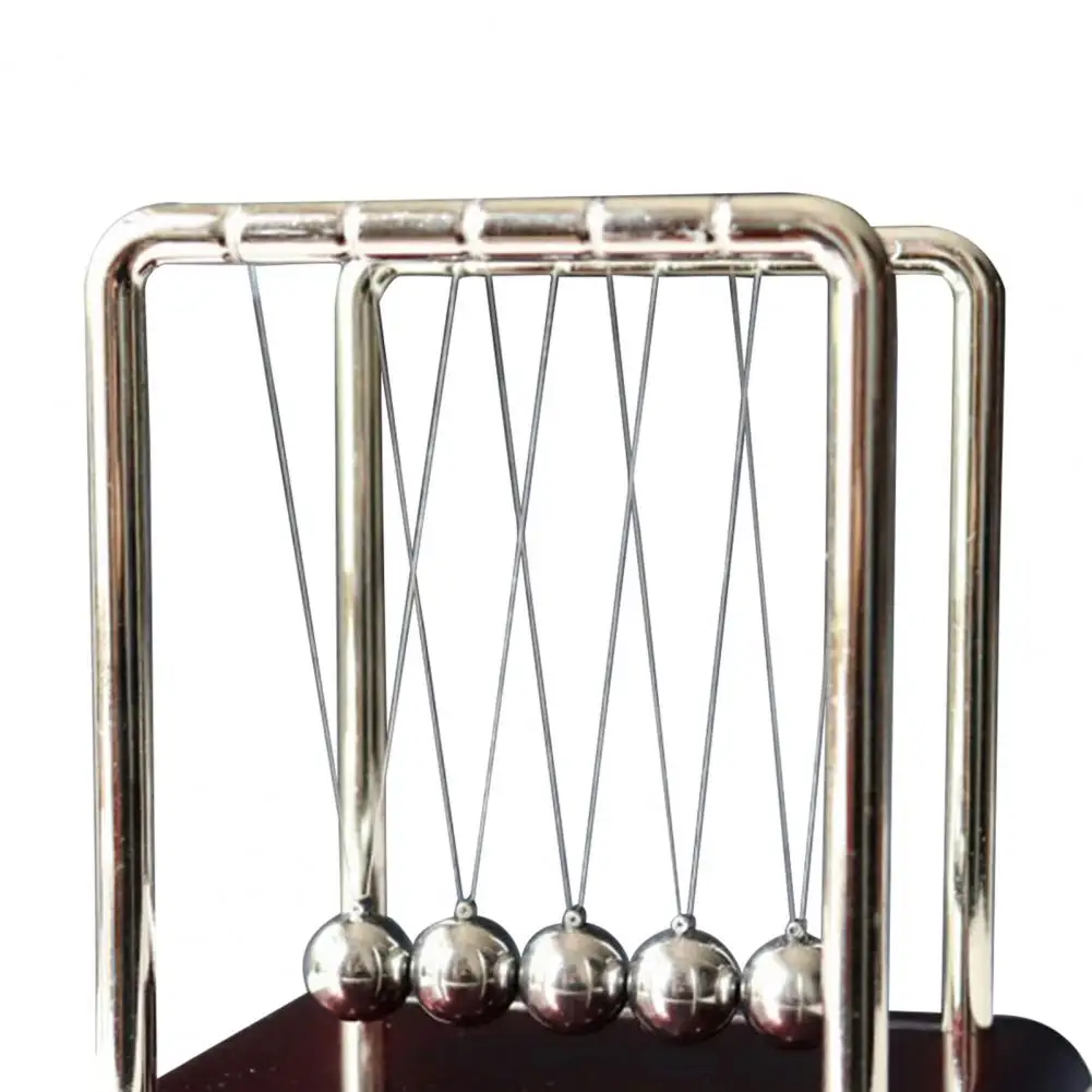 Home Decor Newton\'s Cradle Metal Pendulum Educational Physics Toy Kinetic Energy Office Stress Reliever Ornament