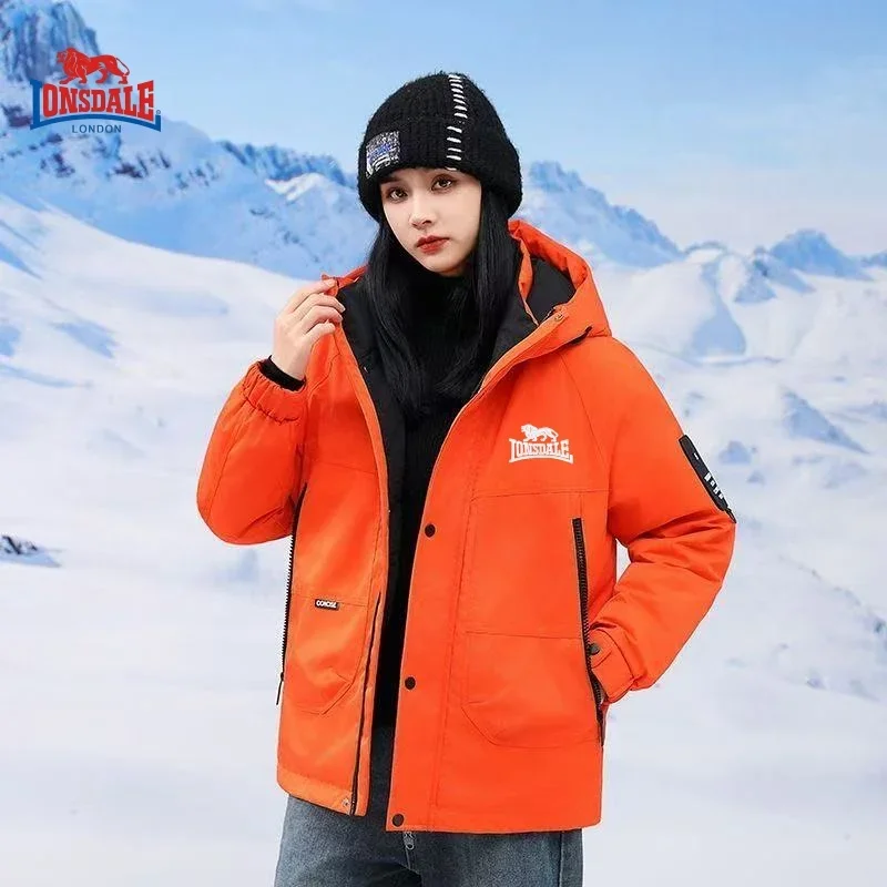 Autumn and winter high-quality hooded cotton jacket for men and women, new outdoor sports warm, windproof, waterproof mountainee