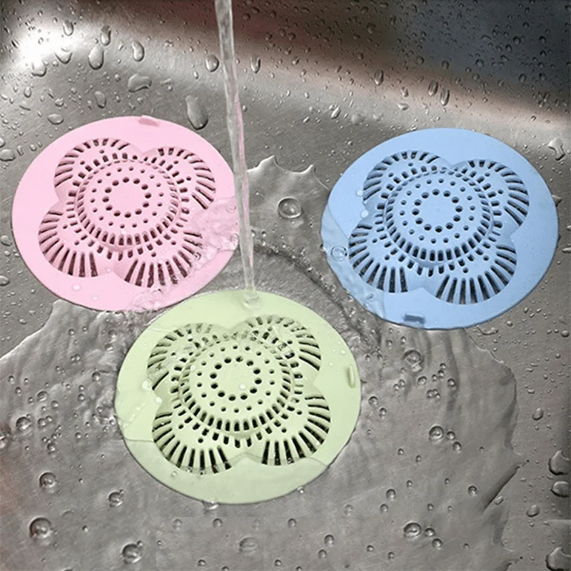Anti-blocking Hair Catcher Hair Stopper Plug Trap Shower Floor Drain Covers Sink Strainer Filter Bathroom Kitchen Access