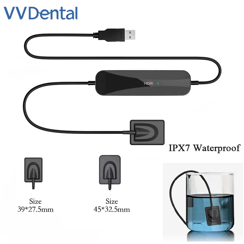 VVDental Dental X-Ray Sensor HDR 500C 600C Intraoral RVG Digital Sensor Include Multi-lingual System Dental Imaging System