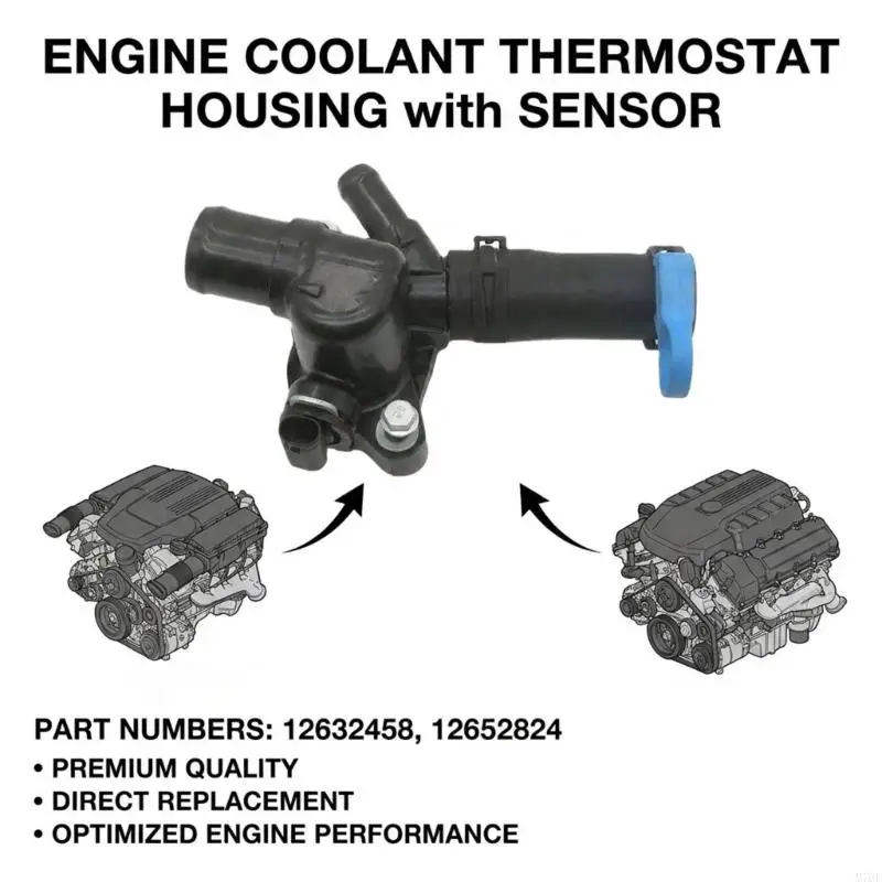 M76E Kühlthermostatsystem-Steuergehäuseteil für die Reparatur der Motortemperatur – Detail 3