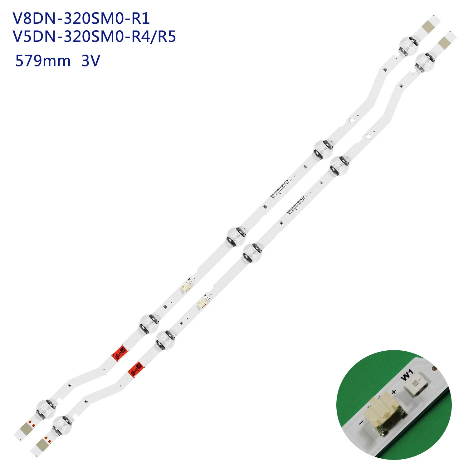 Tira de LED para iluminación trasera para Samsung V7DN-320SM0-R1 BN96-43703A 2017_SVS32_HD_FCOM UE32M4000AU UE32M4002AK UE32M4000AK UN32T4300AG