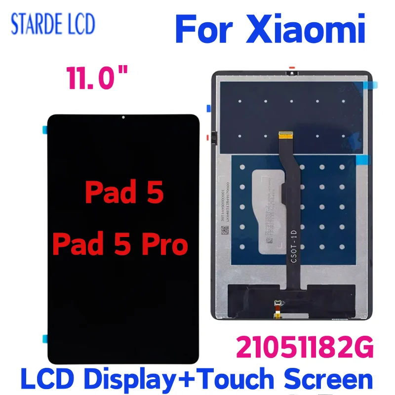 

11" For Xiaomi Pad 5 LCD Display Touch Screen Digitizer Assembly For Xiaomi Mi Pad 5 Pro 5G 21051182G Replacement Parts